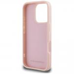 Carcasa Karl Lagerfeld 3D Rubber Monogram & Choupette, compatibila cu iPhone 16 Pro Max, Roz 8 - lerato.ro