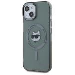 Carcasa Karl Lagerfeld IML Metal Choupette Head, cu MagSafe, compatibila cu iPhone 15, Negru 3 - lerato.ro