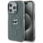 Carcasa Karl Lagerfeld IML Metal Choupette Head, cu MagSafe, compatibila cu iPhone 15 Pro, Negru 2 - lerato.ro