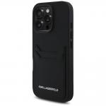 Carcasa Karl Lagerfeld HC Grained PU, cu suport pentru card, compatibila cu iPhone 16 Pro Max, Negru 3 - lerato.ro