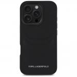 Carcasa Karl Lagerfeld HC Grained PU, cu suport pentru card, compatibila cu iPhone 16 Pro Max, Negru 2 - lerato.ro