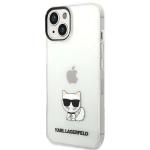 Carcasa Karl Lagerfeld Choupette Body compatibila cu iPhone 14 Plus, Transparent 3 - lerato.ro
