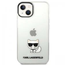 Carcasa Karl Lagerfeld Choupette Body compatibila cu iPhone 14 Plus, Transparent