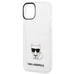 Carcasa Karl Lagerfeld Choupette Body compatibila cu iPhone 14 Plus, Transparent 7 - lerato.ro