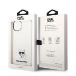 Carcasa Karl Lagerfeld Choupette Body compatibila cu iPhone 14 Plus, Transparent 9 - lerato.ro
