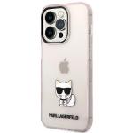 Carcasa Karl Lagerfeld Choupette Body compatibila cu iPhone 14 Pro, Transparent 3 - lerato.ro