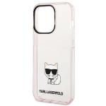 Carcasa Karl Lagerfeld Choupette Body compatibila cu iPhone 14 Pro, Transparent 7 - lerato.ro
