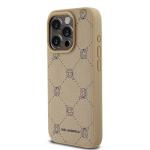 Carcasa Karl Lagerfeld Karl Head, cu Magsafe, compatibila cu iPhone 15 Pro, Bej 4 - lerato.ro