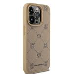 Carcasa Karl Lagerfeld Karl Head, cu Magsafe, compatibila cu iPhone 15 Pro, Bej 5 - lerato.ro