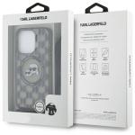 Carcasa Karl Lagerfeld IML Crossbody Monogram Karl & Choupette Head MagSafe, cu Lanyard, compatibila cu iPhone 16 Pro, Negru 8 - lerato.ro