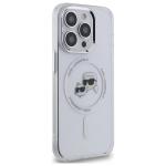 Carcasa Karl Lagerfeld IML Metal Karl & Choupette Head, Ring MagSafe, compatibila cu iPhone 14 Pro Max, Alb 13 - lerato.ro