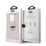 Carcasa Karl Lagerfeld IML Choupette Head & Monogram, compatibila cu iPhone 13 Pro Max, Roz 17 - lerato.ro