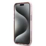 Carcasa Karl Lagerfeld IML Choupette Head & Monogram, compatibila cu iPhone 13 / 14 / 15, Pink 6 - lerato.ro