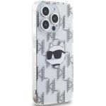 Carcasa Karl Lagerfeld IML Choupette Head & Monogram, compatibila cu iPhone 15 Pro Max, Transparent 5 - lerato.ro