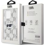 Carcasa Karl Lagerfeld IML Choupette Head & Monogram, compatibila cu iPhone 15 Pro Max, Transparent 9 - lerato.ro