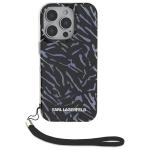 Carcasa Karl Lagerfeld Zebra Cord compatibila cu iPhone 16 Pro, Mov 2 - lerato.ro