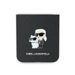 Carcasa Karl Lagerfeld Saffiano Metal Pin Case compatibila cu Samsung Galaxy Z Flip 6, Negru 14 - lerato.ro