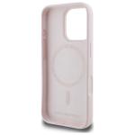 Carcasa Karl Lagerfeld Silicone Heads Print, cu MagSafe, compatibila cu iPhone 16 Pro, Roz 8 - lerato.ro