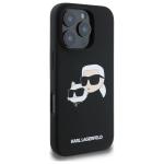 Carcasa Karl Lagerfeld Silicone Heads Print, cu MagSafe, compatibila cu iPhone 16 Pro, Negru 5 - lerato.ro