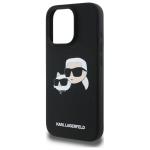 Carcasa Karl Lagerfeld Silicone Heads Print, cu MagSafe, compatibila cu iPhone 16 Pro, Negru 7 - lerato.ro