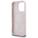 Carcasa Karl Lagerfeld Silicone Heads Print, cu MagSafe, compatibila cu iPhone 16 Pro Max, Roz 8 - lerato.ro
