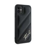Carcasa Karl Lagerfeld Diagonal Quilted Script compatibila cu iPhone 11 / XR, Negru 5 - lerato.ro