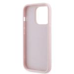 Carcasa Karl Lagerfeld Diagonal Quilted Script compatibila cu iPhone 14 Pro Max, Roz 8 - lerato.ro