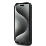Carcasa Karl Lagerfeld Diagonal Quilted Script compatibila cu iPhone 15 Pro, Negru 6 - lerato.ro