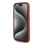 Carcasa Karl Lagerfeld Diagonal Quilted Script compatibila cu iPhone 15 Pro, Rosu 6 - lerato.ro