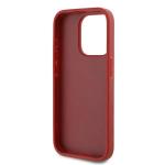Carcasa Karl Lagerfeld Diagonal Quilted Script compatibila cu iPhone 15 Pro, Rosu 8 - lerato.ro