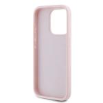 Carcasa Karl Lagerfeld Diagonal Quilted Script compatibila cu iPhone 15 Pro Max, Roz 8 - lerato.ro