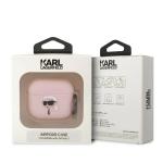 Carcasa Karl Lagerfeld Silicone Karl Head 3D, compatibila cu  AirPods 3, Roz 4 - lerato.ro