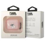 Carcasa Karl Lagerfeld Ikonik Choupette compatibila cu Airpods 3, Roz 4 - lerato.ro