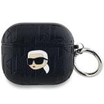 Carcasa Karl Lagerfeld Monogram Karl Head compatibila cu AirPods 3, Negru 2 - lerato.ro