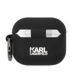 Carcasa Karl Lagerfeld Silicone Choupette Head 3D, compatibila cu  AirPods 3, Negru 3 - lerato.ro