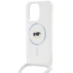 Carcasa Karl Lagerfeld Crossbody IML Karl Head, Ring MagSafe, compatibila cu iPhone 15 Pro, Transparent 13 - lerato.ro