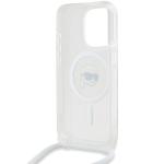 Carcasa Karl Lagerfeld Crossbody IML Karl Head, Ring MagSafe, compatibila cu iPhone 15 Pro, Transparent 14 - lerato.ro