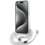 Carcasa Karl Lagerfeld Crossbody IML Karl Head, Ring MagSafe, compatibila cu iPhone 15 Pro, Transparent 5 - lerato.ro