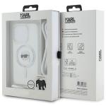 Carcasa Karl Lagerfeld Crossbody IML Karl Head, Ring MagSafe, compatibila cu iPhone 15 Pro, Transparent 8 - lerato.ro