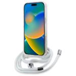 Carcasa Karl Lagerfeld Crossbody IML Karl Head, Ring MagSafe, compatibila cu iPhone 16 Pro, Transparent 12 - lerato.ro