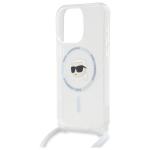 Carcasa Karl Lagerfeld Crossbody IML Karl Head, Ring MagSafe, compatibila cu iPhone 16 Pro, Transparent 13 - lerato.ro