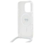 Carcasa Karl Lagerfeld Crossbody IML Karl Head, Ring MagSafe, compatibila cu iPhone 16 Pro, Transparent 7 - lerato.ro