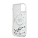 Carcasa Karl Lagerfeld Liquid Glitter Choupette Head, Ring MagSafe, compatibila cu iPhone 11 /  XR, Transparent 16 - lerato.ro