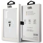 Carcasa Karl Lagerfeld IML Ikonik, Ring MagSafe, compatibila cu Samsung Galaxy S23 Plus, Transparent 9 - lerato.ro