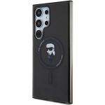 Carcasa Karl Lagerfeld IML Ikonik, Ring MagSafe, compatibila cu Samsung Galaxy S24 Ultra, Negru 3 - lerato.ro