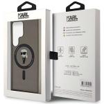 Carcasa Karl Lagerfeld IML Ikonik, Ring MagSafe, compatibila cu Samsung Galaxy S24 Ultra, Negru 9 - lerato.ro