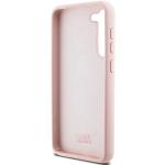 Carcasa Karl Lagerfeld Silicone Choupette Metal Pin compatibila cu Samsung Galaxy S24 Plus, Roz 8 - lerato.ro