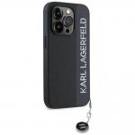 Carcasa Karl Lagerfeld Saffiano Rhinestones & Charm compatibila cu iPhone 15 Pro, Negru 13 - lerato.ro