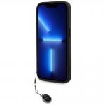 Carcasa Karl Lagerfeld Saffiano Rhinestones & Charm compatibila cu iPhone 15 Pro, Negru 6 - lerato.ro