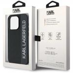 Carcasa Karl Lagerfeld Saffiano Rhinestones & Charm compatibila cu iPhone 15 Pro, Negru 9 - lerato.ro
